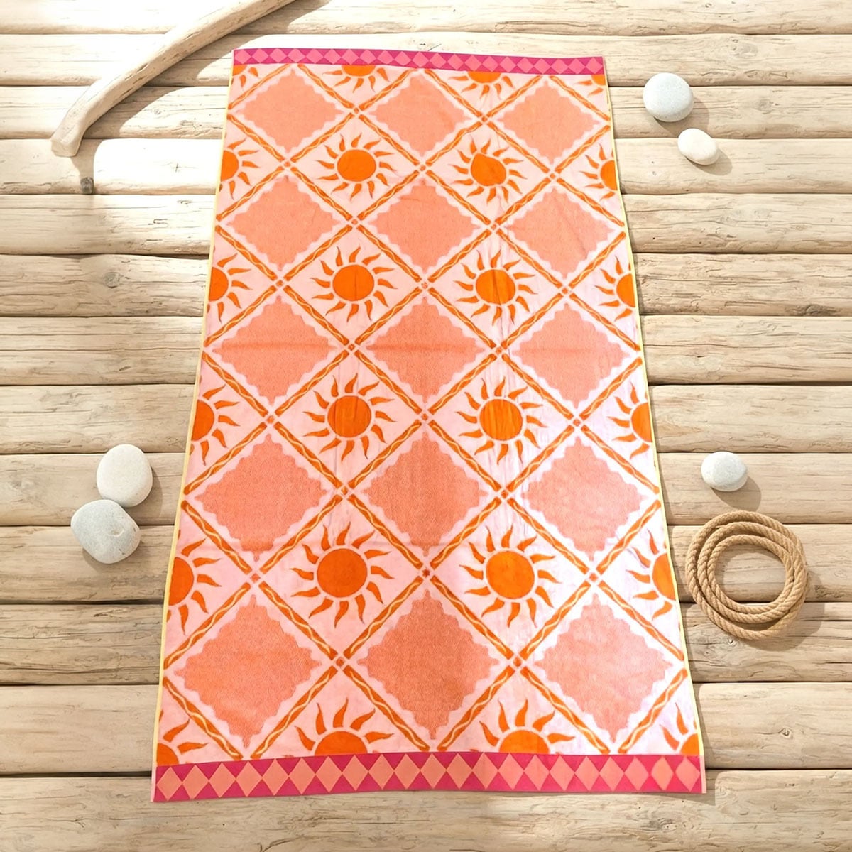 Sunshine Cotton Beach Towel