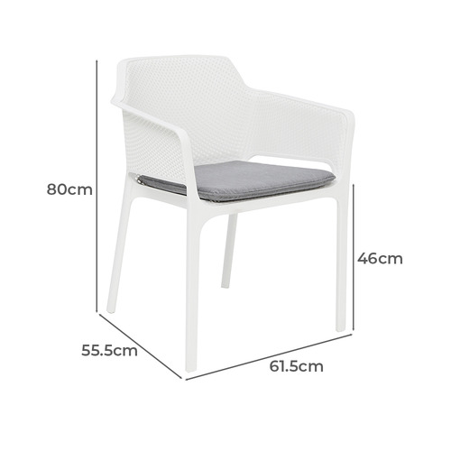 Bailey Cushioned Outdoor Dining Chairs