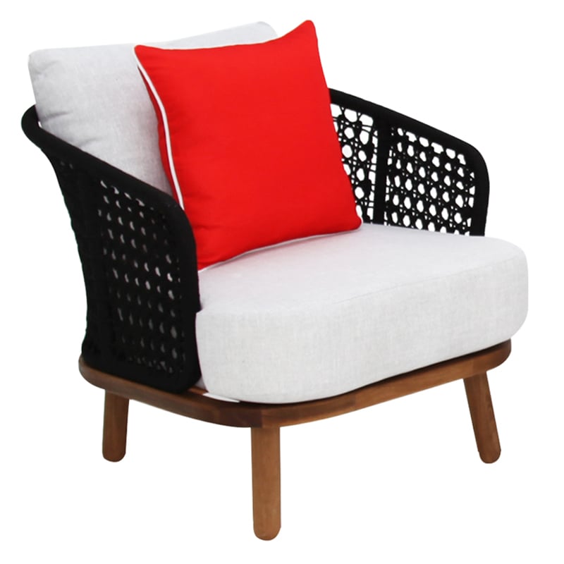 2 Seater Enola Acacia Wood Outdoor Lounge Set