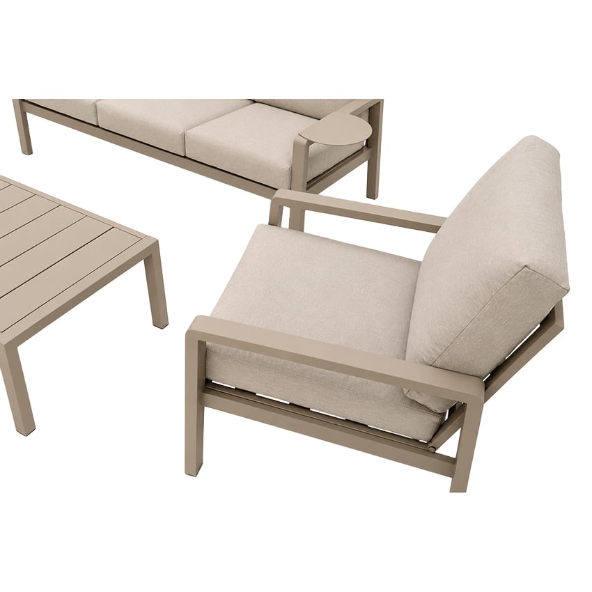 Cecily Steel Outdoor Sofa Set