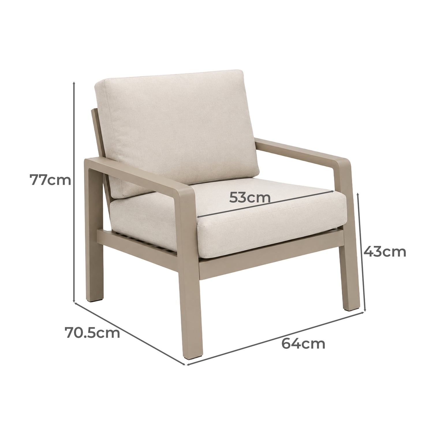 Cecily Steel Outdoor Sofa Set