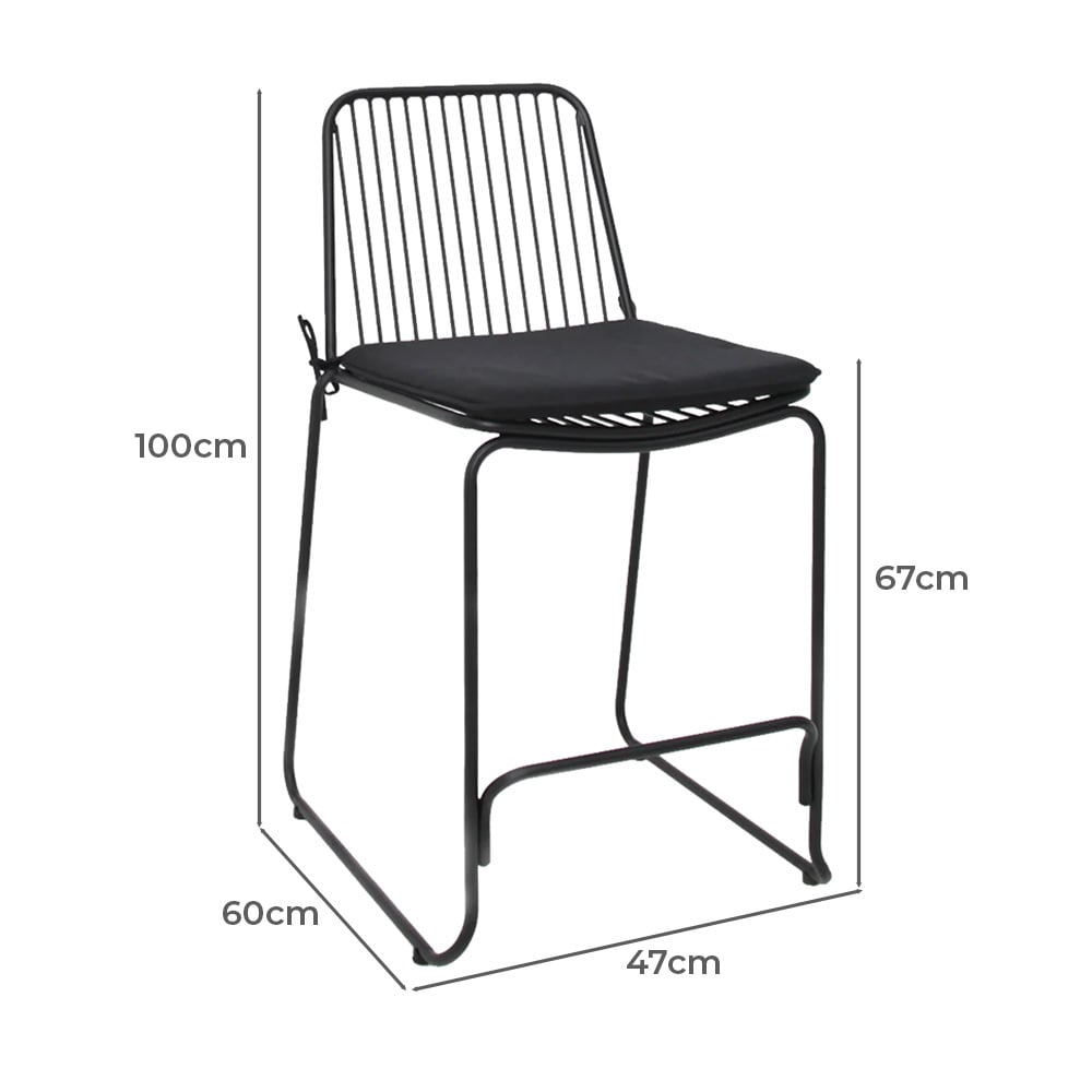 4 Seater Zephirine Outdoor Bar Table & Stool Set