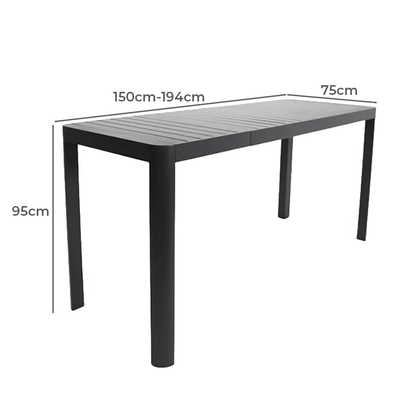 6 Seater Rowan Bar Table & Lucien Armless Stool Set