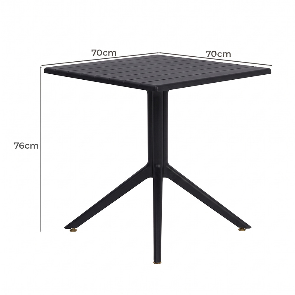 4 Seater Lucien Armless Outdoor Bar Table & Chair Set