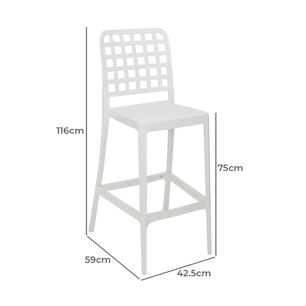 4 Seater Lorcan Outdoor Bar Table & Lucien Stool Set