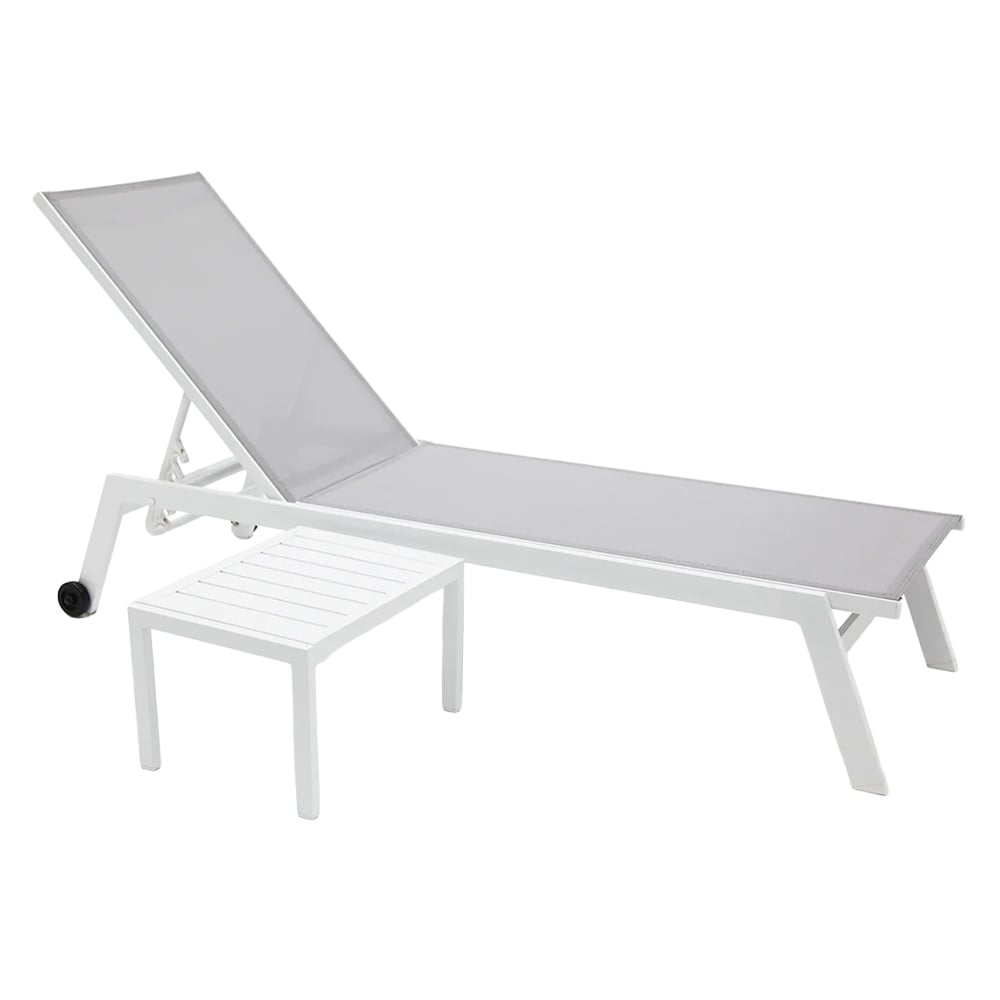 2 Piece Eaglemont Sun Lounge & Table Set