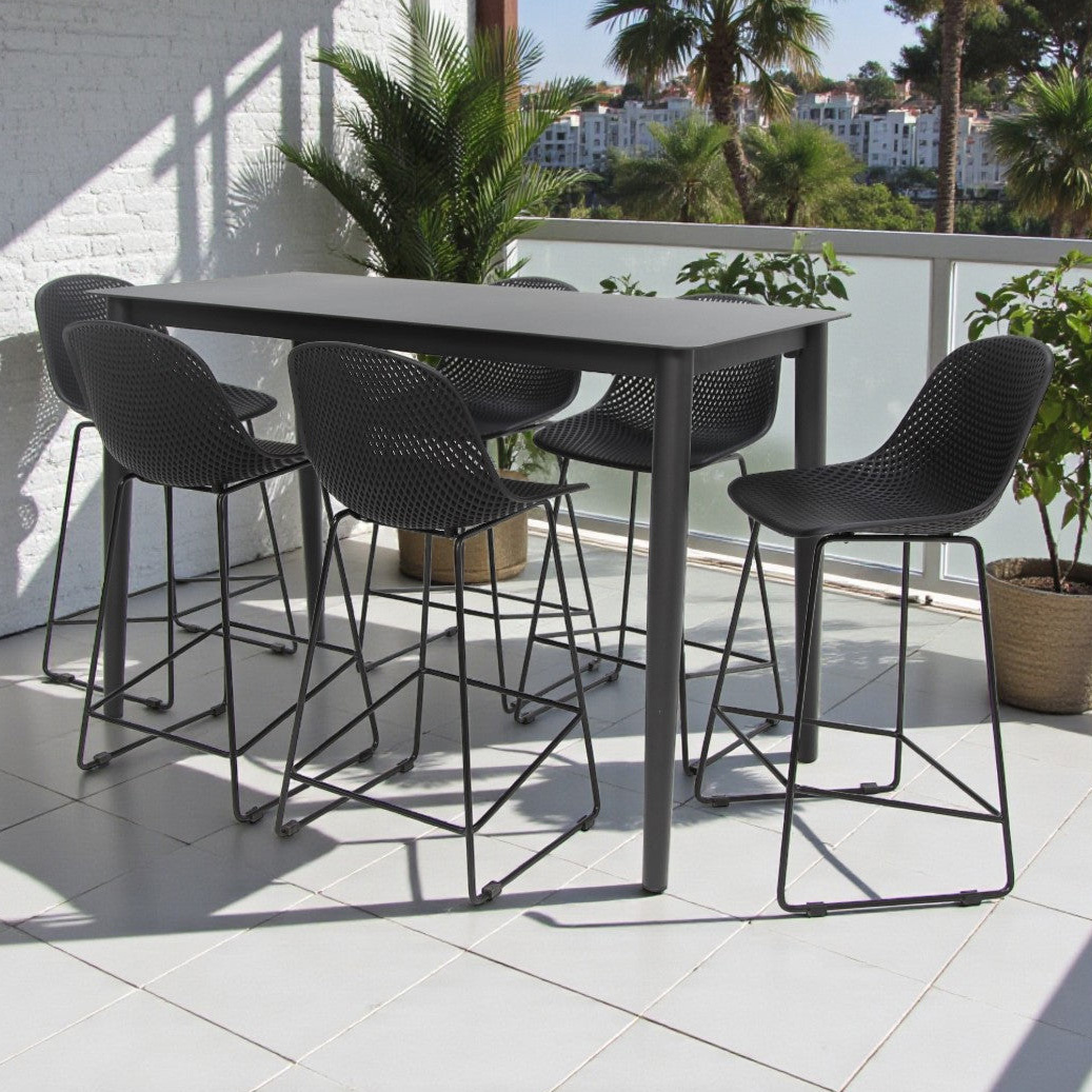 6 Seater Palma Outdoor Bar Table Set