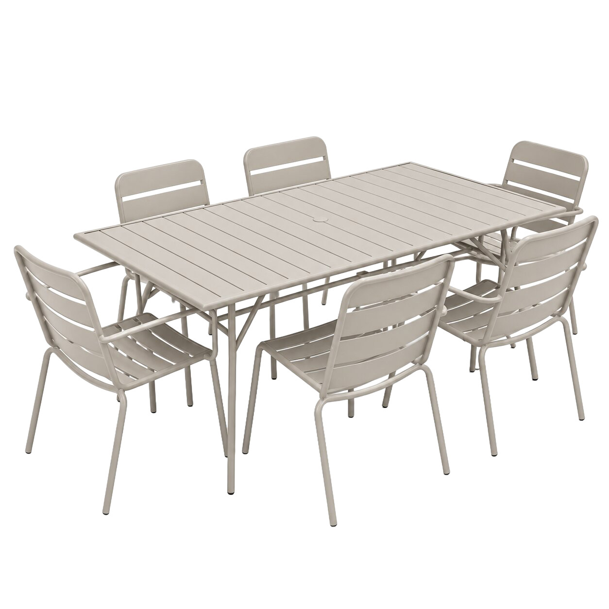 6 Seater Varen Outdoor Dining Table & Chair Set