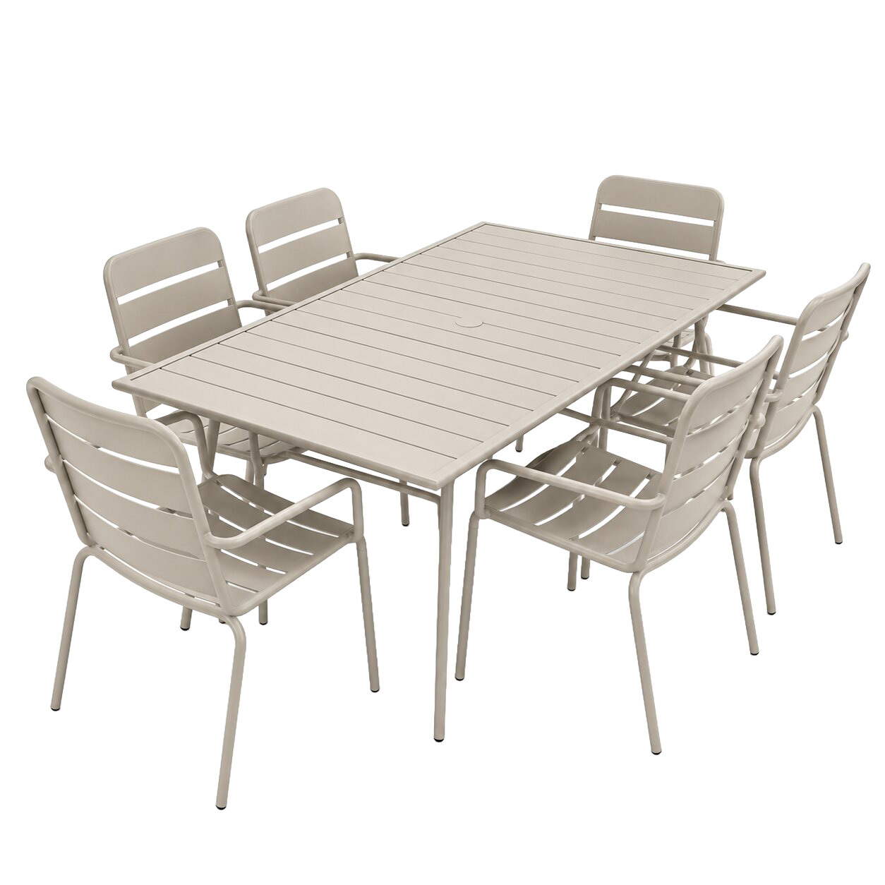 6 Seater Varen Outdoor Dining Table & Chair Set