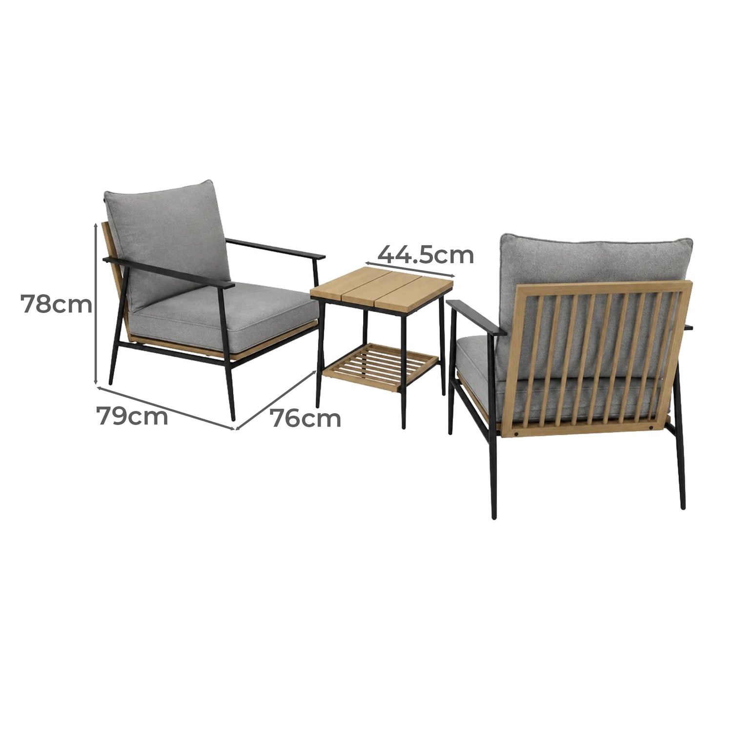2 Seater Arlie Outdoor Lounge Set