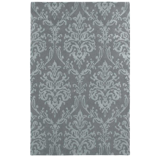 Grey Riverside Hand-Made Wool Rug
