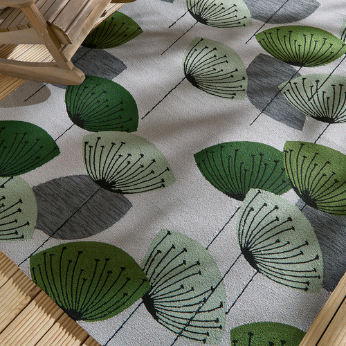 Dandelion Clocks Power-Loomed Indoor/Outdoor Rug