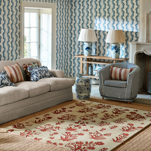 Russet Brown Woodland Glade Hand-Tufted Pure New Wool Rug