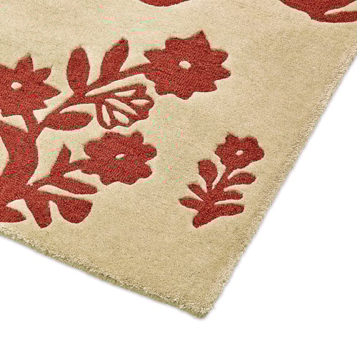 Russet Brown Woodland Glade Hand-Tufted Rug | Temple & Webster