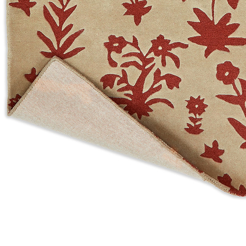 Russet Brown Woodland Glade Hand-Tufted Pure New Wool Rug