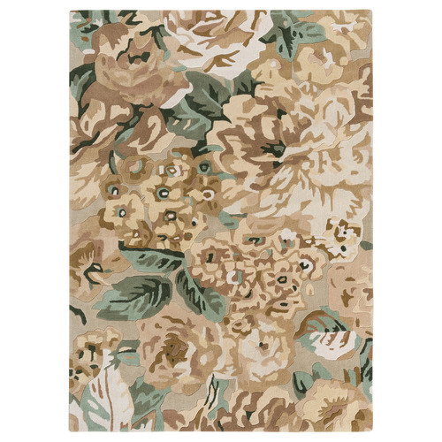 Birch Rose & Peony Hand-Tufted Pure New Wool Rug