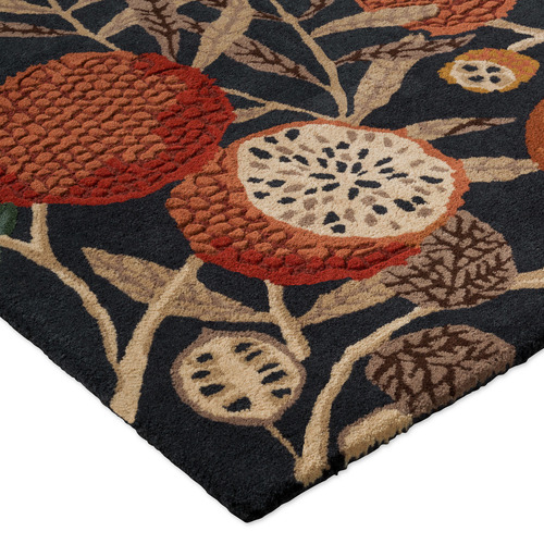 Turmeric & Indigo Jackfruit Hand-Tufted Wool & Viscose Rug