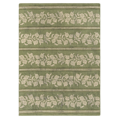 Forest Green Anaar Hand-Tufted Pure New Wool Rug