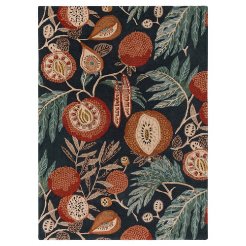 Turmeric & Indigo Jackfruit Hand-Tufted Wool & Viscose Rug