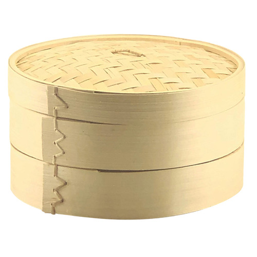 2 Tier Natural Hama Bamboo Steamer