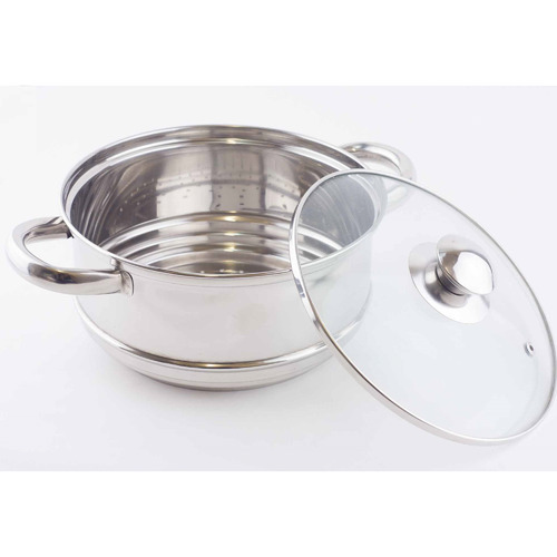 20cm Universal Stainless Steel Steamer with Lid