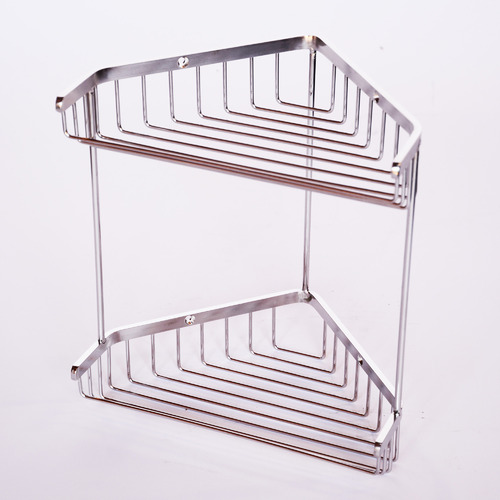 Kelsey 2-Tier Stainless Steel Corner Shower Caddy