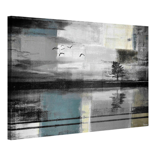 Barley_Cove Peaceful Lake Canvas Wall Art Temple & ster