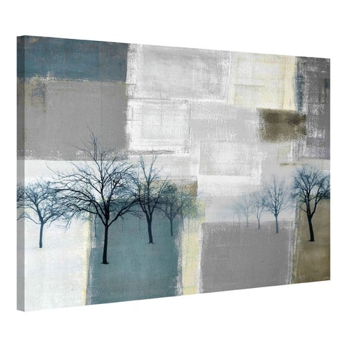 Blue Trees Canvas Wall Art