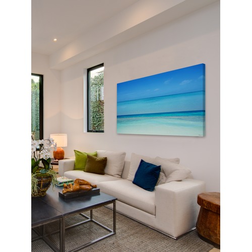 Barley Cove Clear Blue Art Print On Canvas 