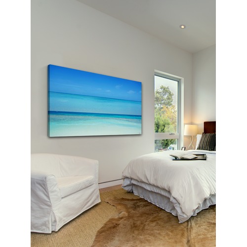 Barley_Cove Clear Blue Art Print on Canvas | Temple & Webster