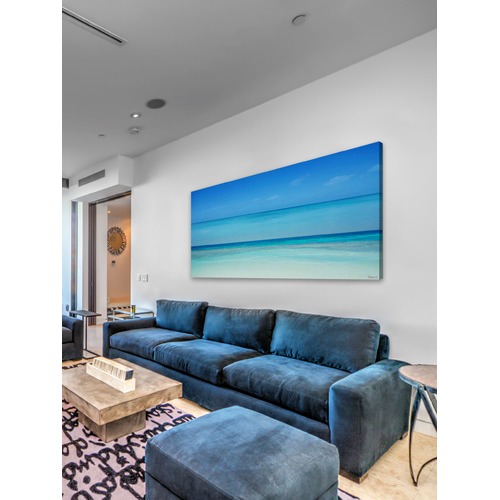 Barley_Cove Clear Blue Art Print on Canvas | Temple & Webster