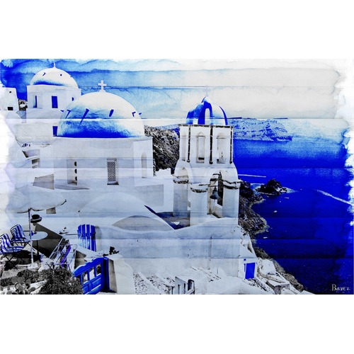 Santorini Art Print on Canvas