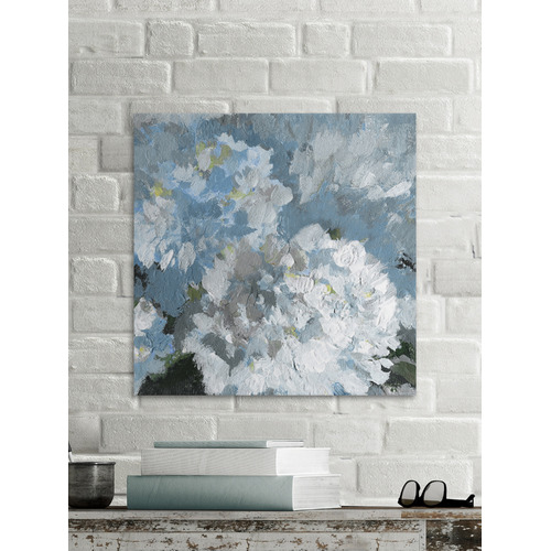 Blue Zoom Painting Stretched Canvas Wall Art