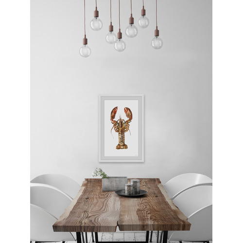 Mighty Lobster Framed Printed Wall Art