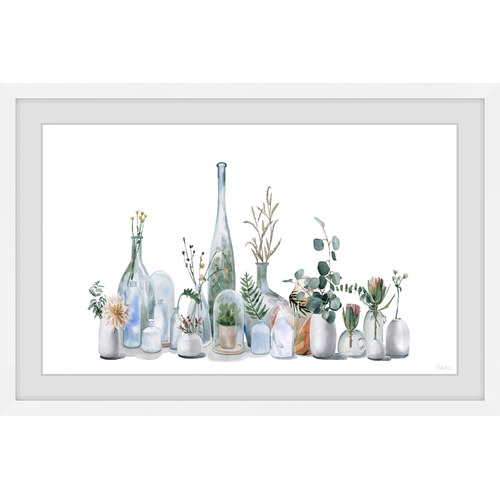 Blooms in Vases Framed Printed Wall Art Temple & ster