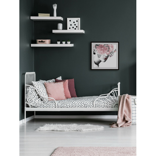 Floral and Lipstick Framed Printed Wall Art