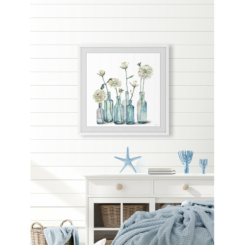 Clearly White Framed Printed Wall Art Temple & ster