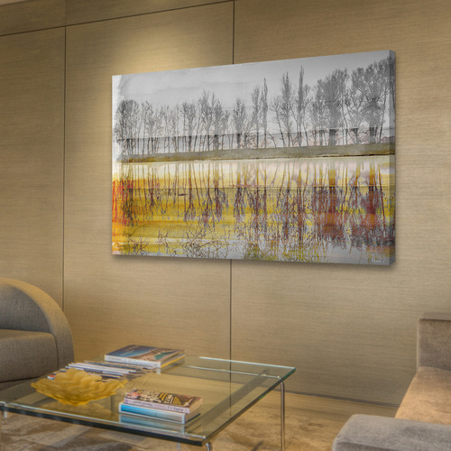 Sunset Lake Art Print on Canvas