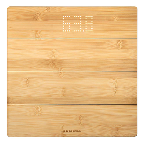 Style Sense Bamboo Bathroom Scale