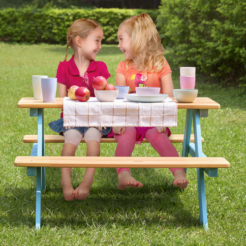 Teamson Kids Outdoor Picnic Table & Bench Set