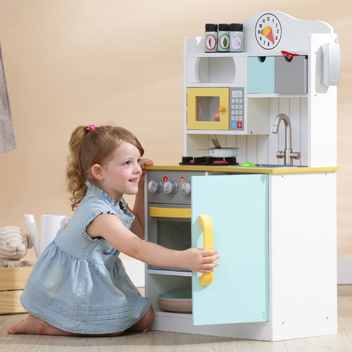 Teamson Kids Little Chef  Play Kitchen with Accessories Set