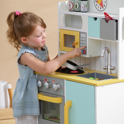 Teamson Kids Little Chef  Play Kitchen with Accessories Set