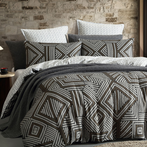Ashen Cotton Sateen Quilt Cover Set