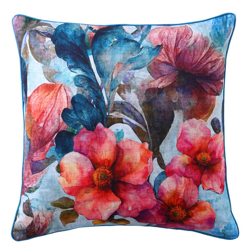Azure Bloom Cotton Sateen European Pillowcase