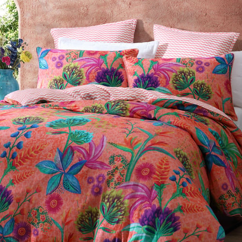 Hot House Cotton Sateen Quilt Cover Set