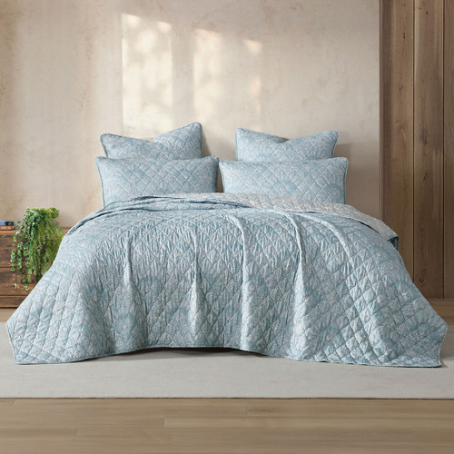 Anniston Quilted Cotton Sateen Coverlet Set