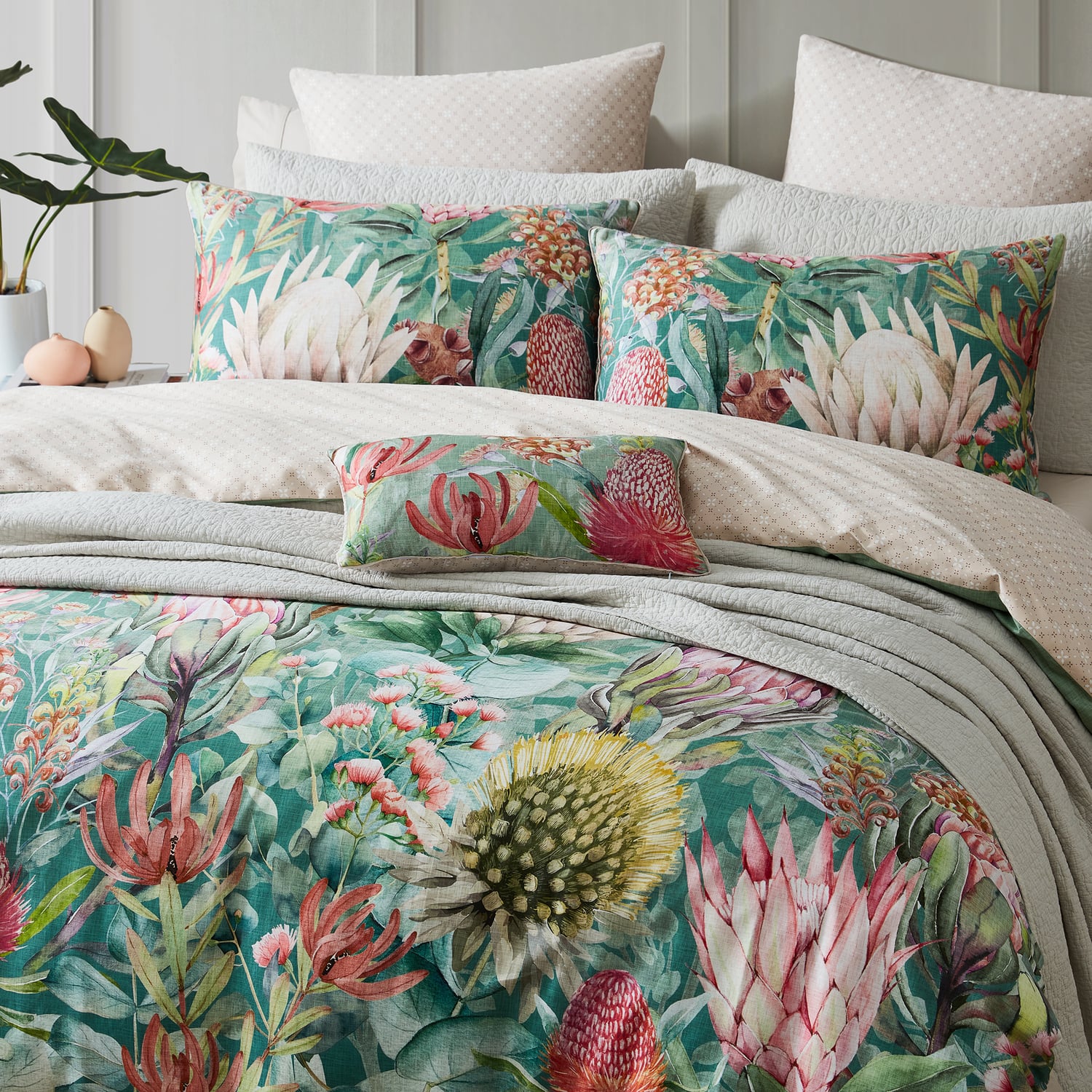 Gully Cotton Sateen Quilt Cover Set