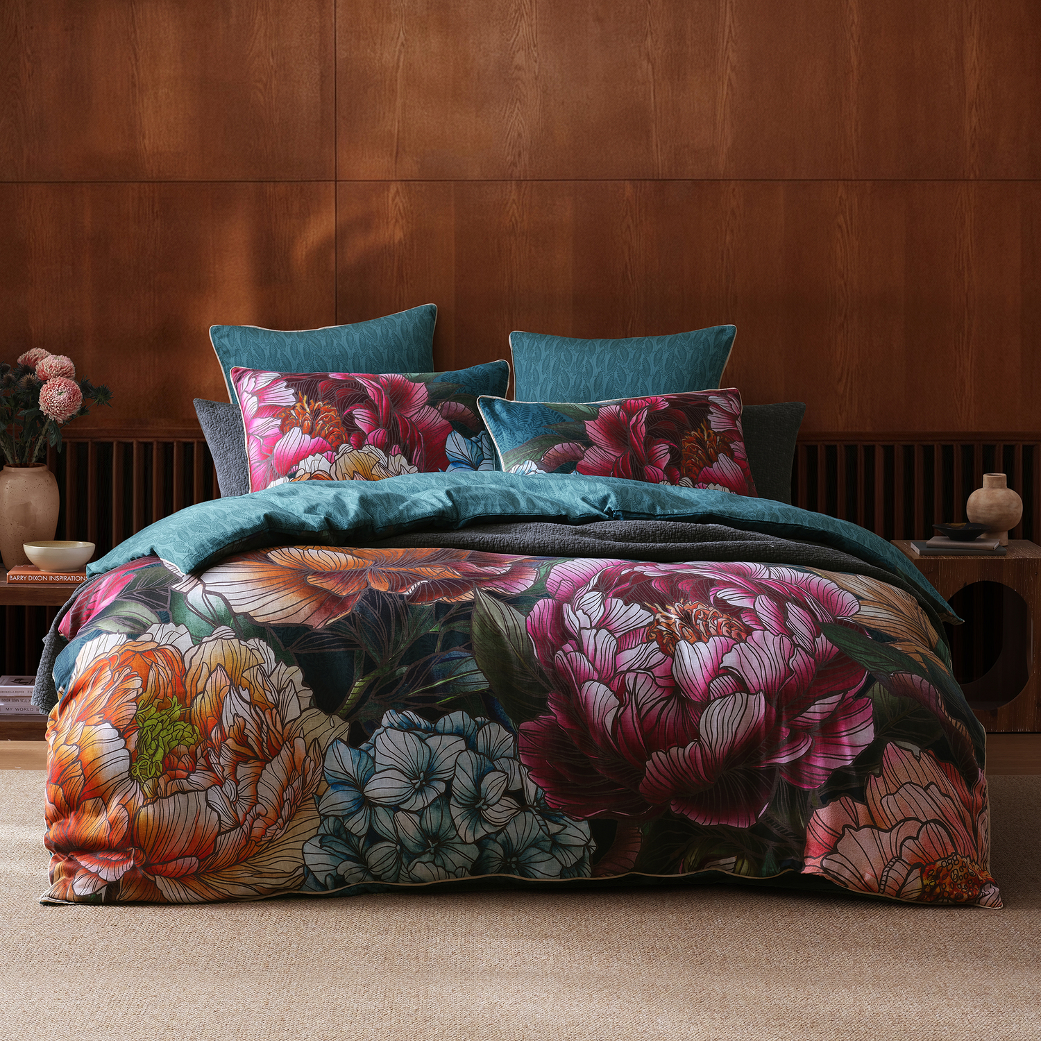 Bloomscape Cotton Sateen Quilt Cover Set