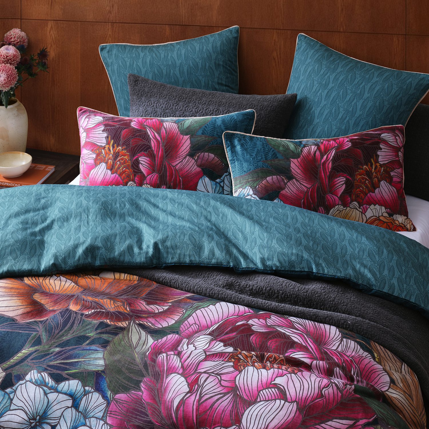 Bloomscape Cotton Sateen Quilt Cover Set