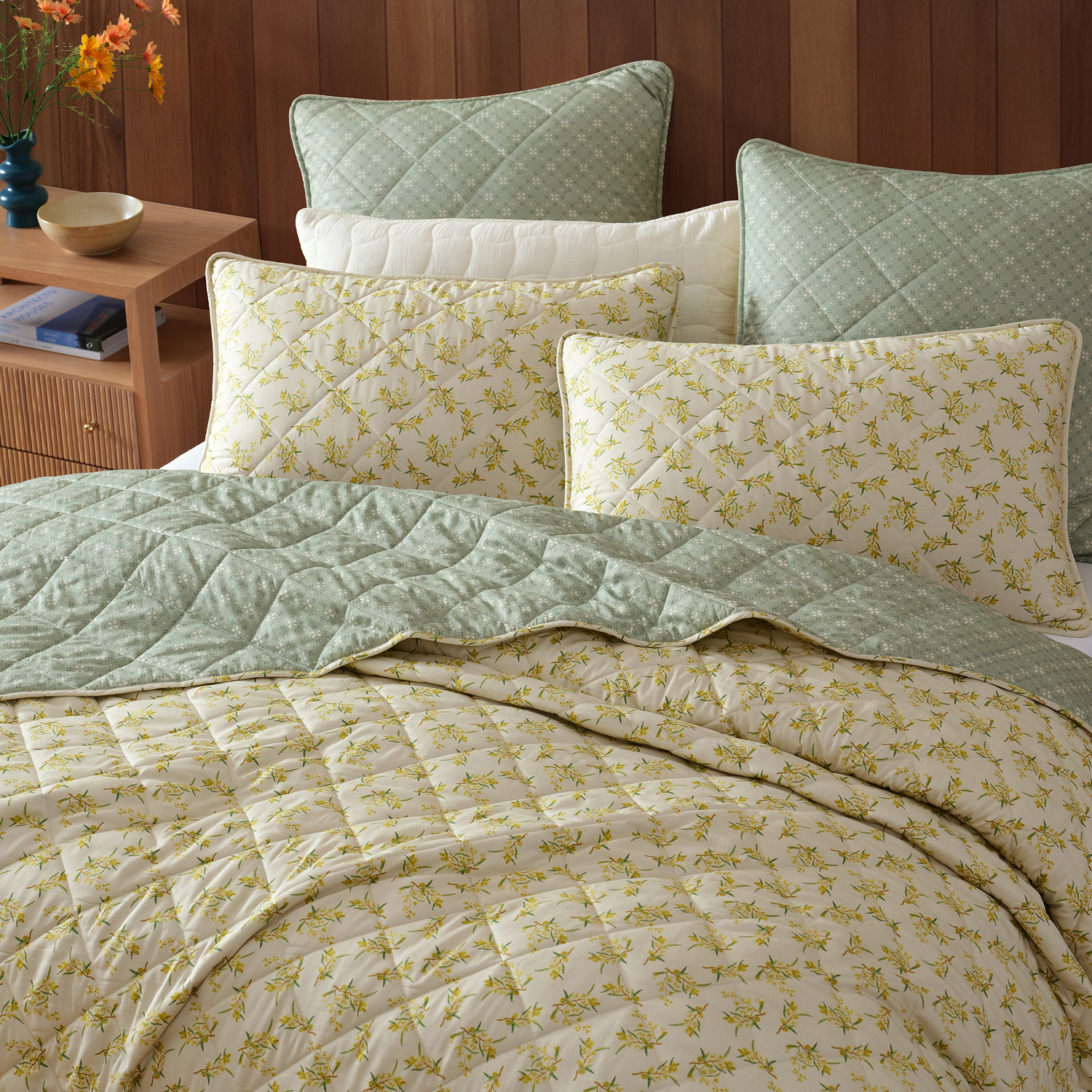 Brunswick Cotton Sateen Coverlet Set